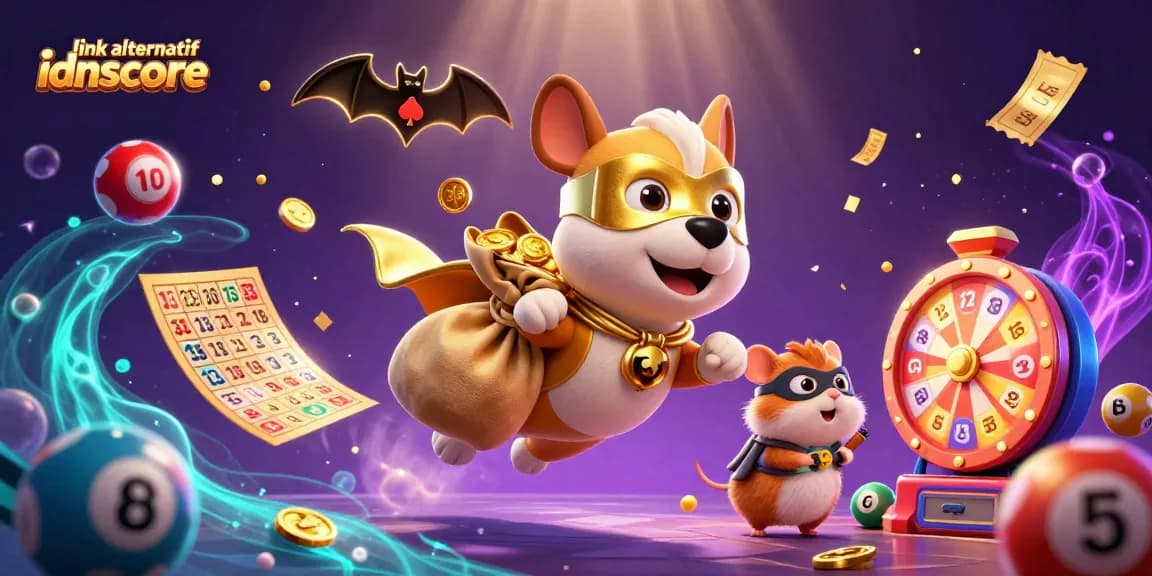 Experience thrilling gameplay with link alternatif idnscore's vibrant poker chip action and colorful lottery elements.