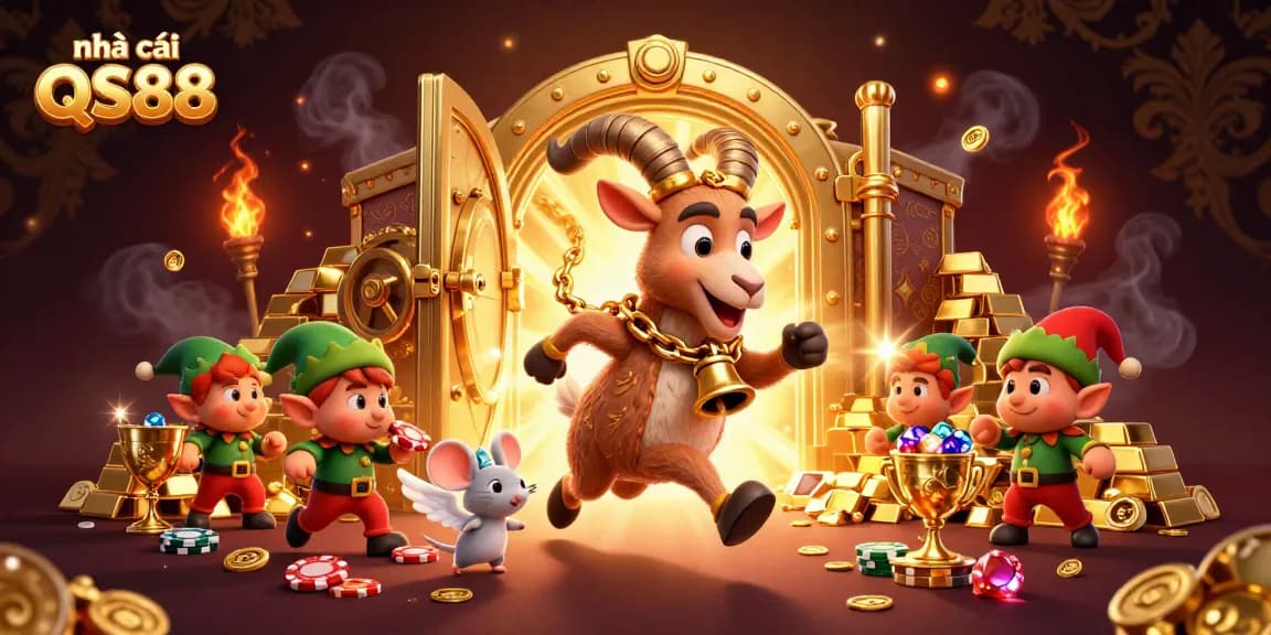 Experience excitement with nhà cái QS88 as the festive Krampus runs a holiday-horror casino