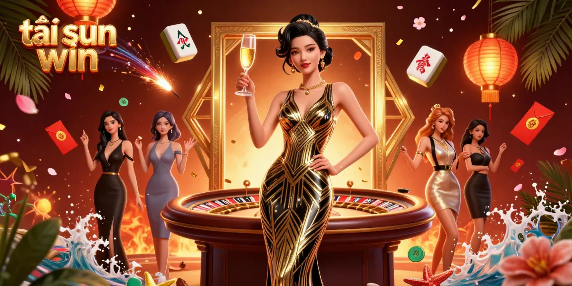 Play and enjoy tải sun win with 3D visuals of high-stakes gambling scenes in an elegant casino.