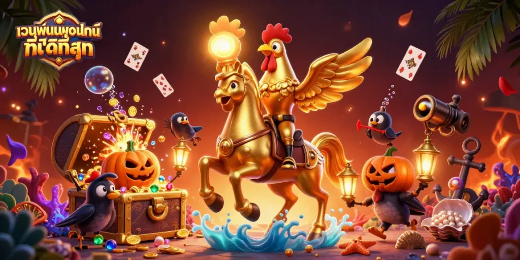 เล่นพนันออนไลน์ที่ดีที่สุดกับเกมสล็อตและคาสิโนในภาพการ์ตูน 3 มิติ