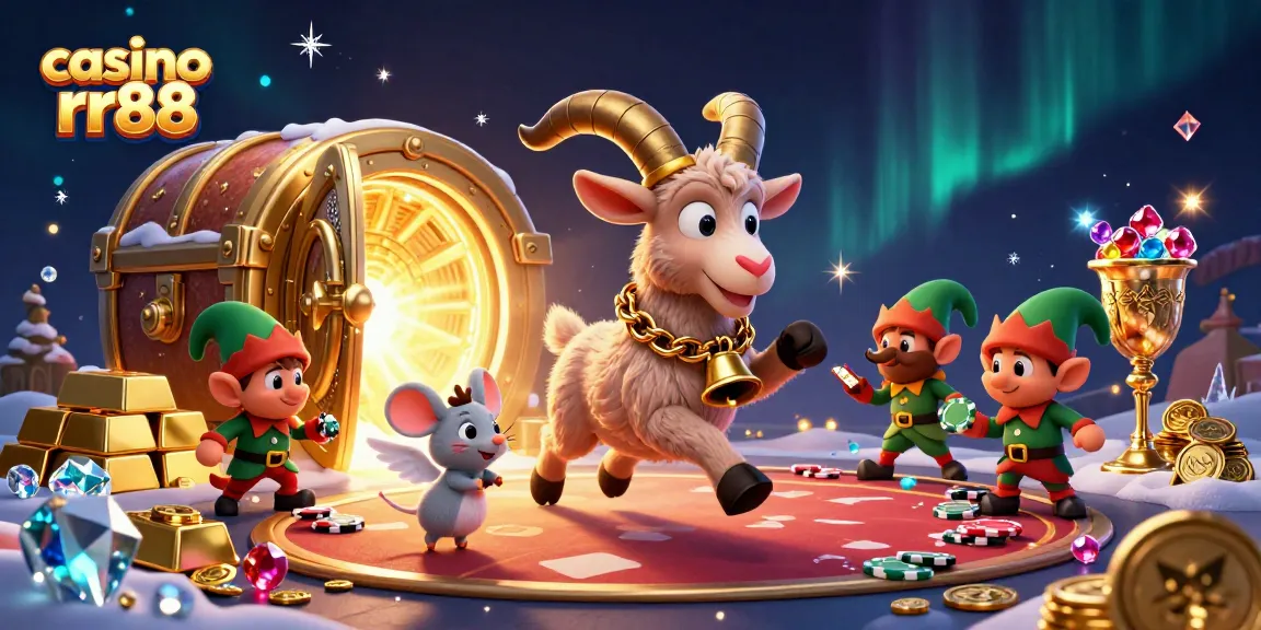 Engaging gameplay at casino rr88 with festive characters in a vibrant casino scene.