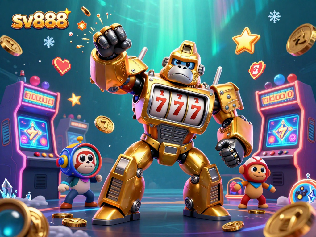 Experience the exhilarating excitement of sv888's vibrant casino universe with dynamic characters and game elements.