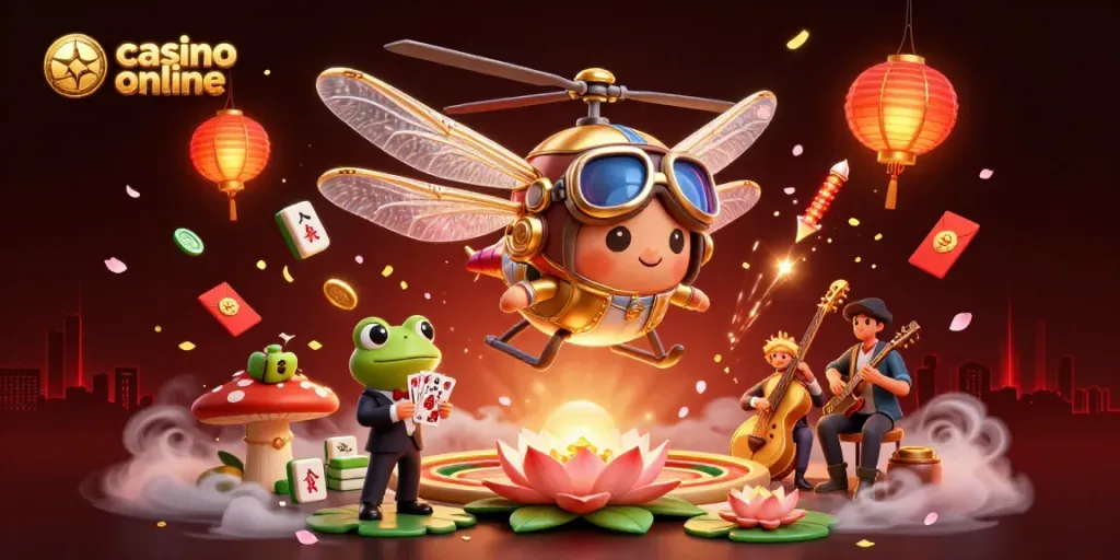 Juega en un casino online con diversión y acción, ambientado en un mundo vibrante y festivo.