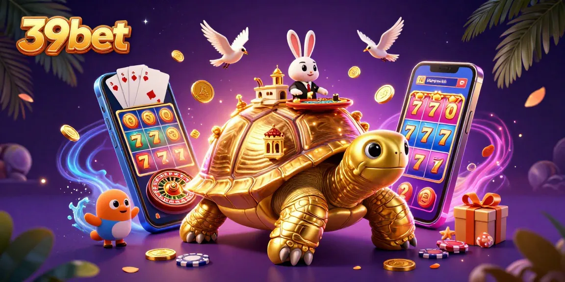 Experience thrilling gaming with 39bet featuring a giant tortoise casino and vibrant character action!