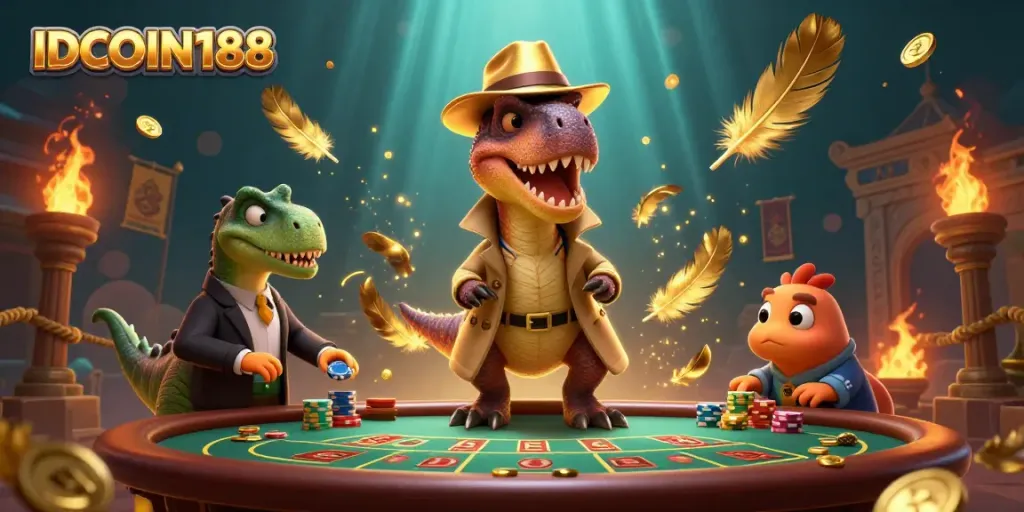 IDCOIN188 brings excitement to the blackjack table with a unique character scene.