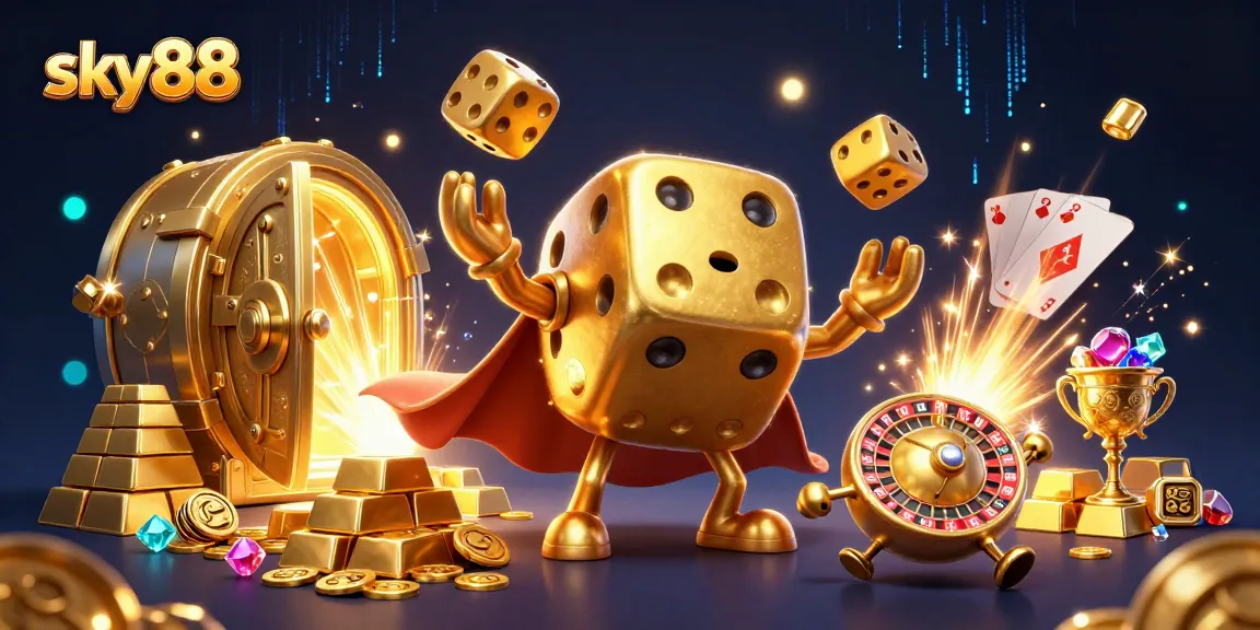 Engage with sky88's gaming universe through lively action and vibrant 3D visuals.