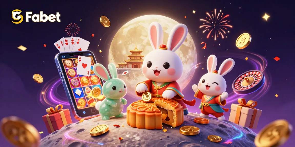 Experience Fabet's thrilling gambling adventure with moon rabbits and exciting casino elements.