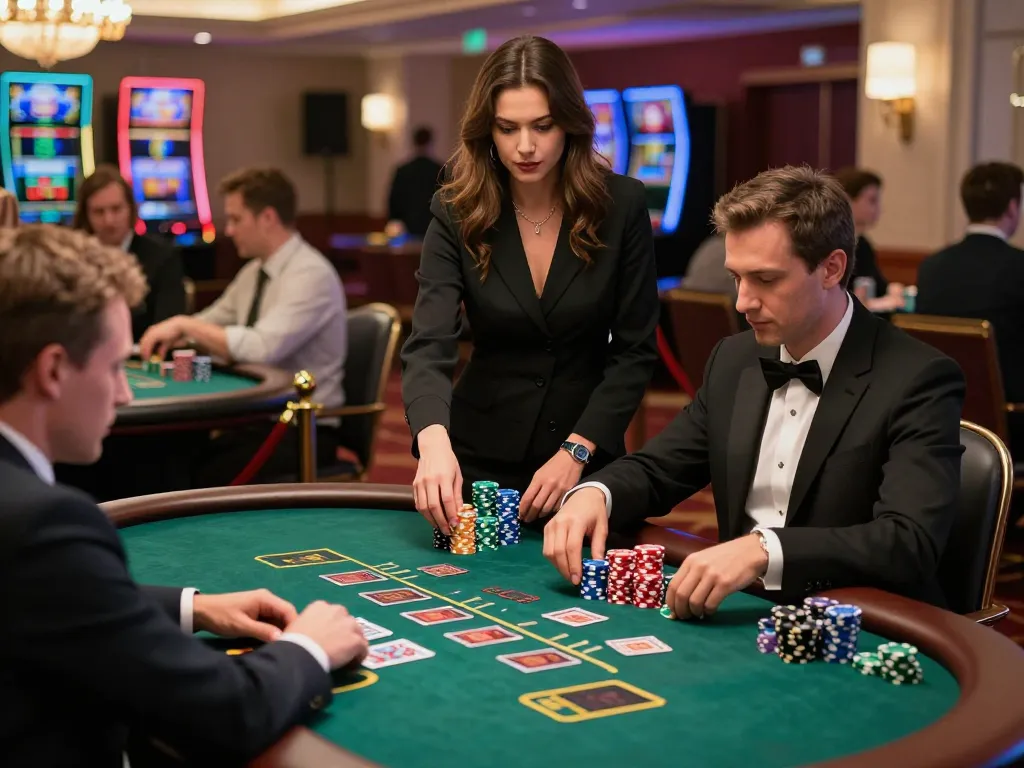 Play intense blackjack games at fanstoysnewsandreviews with vibrant casino atmosphere and strategic players