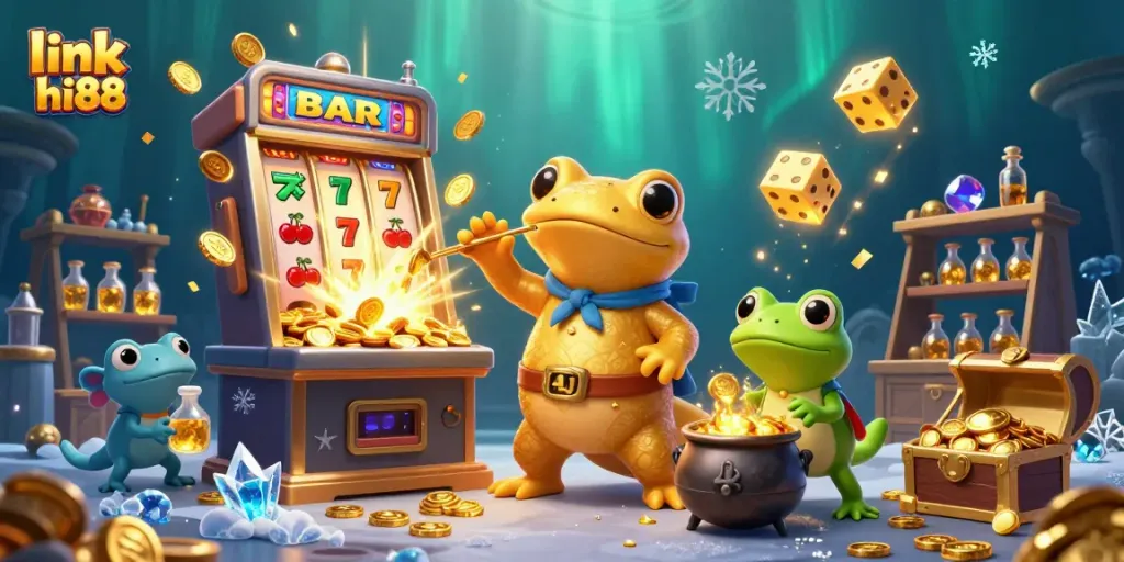 Engage with thrilling gameplay featuring link hi88, where a golden salamander alchemist transforms metals into winnings.