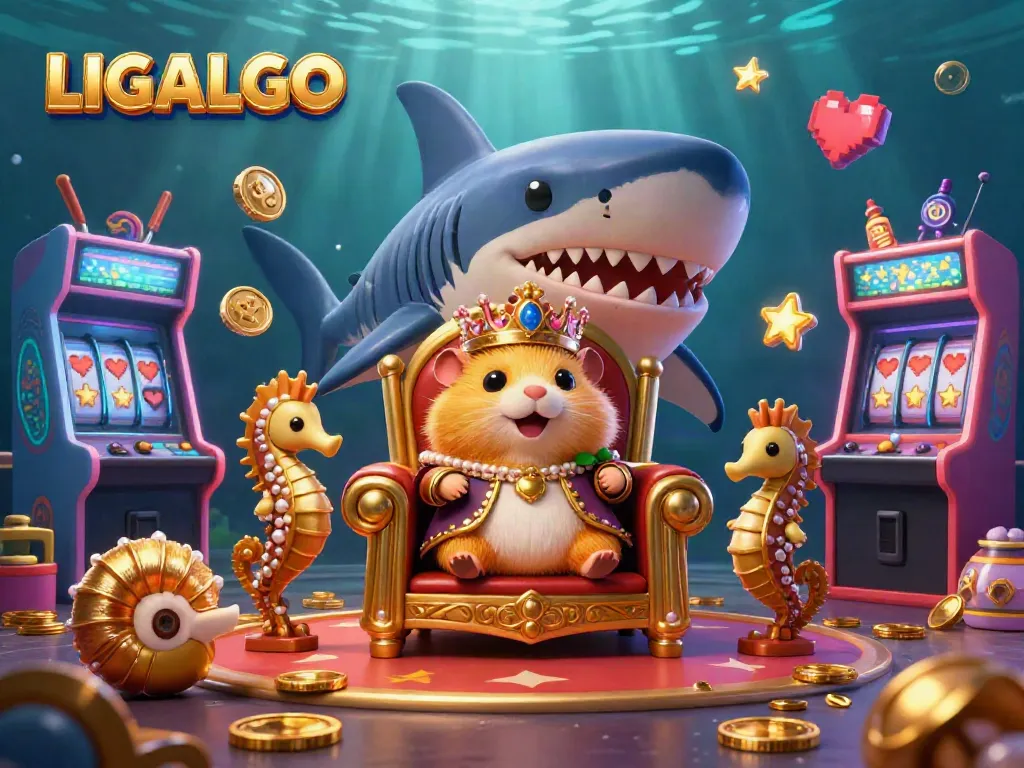 Experience winning at LIGALGO with vibrant casino games featuring the hamster king and seahorse guards.