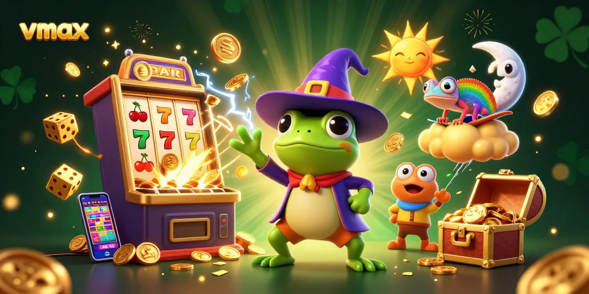 Engage with vmax in an explosive casino adventure featuring golden coins and dynamic game elements.