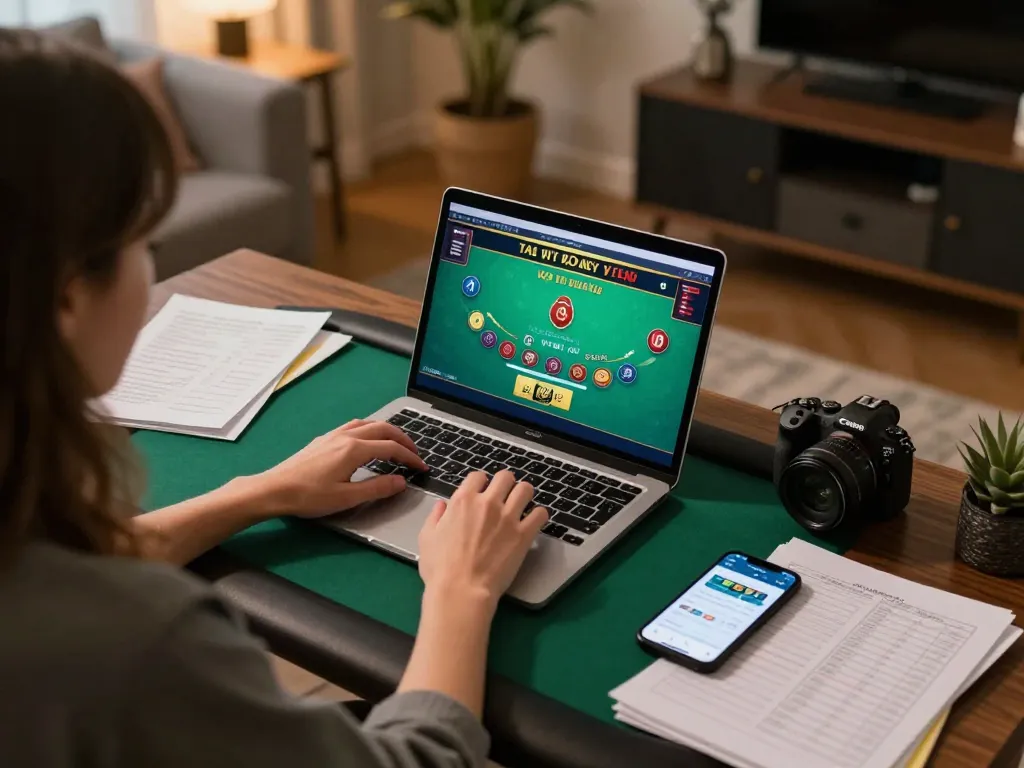 Engaged player enjoying an online gaming session with milkandhoneyclay while implementing strategic bets.