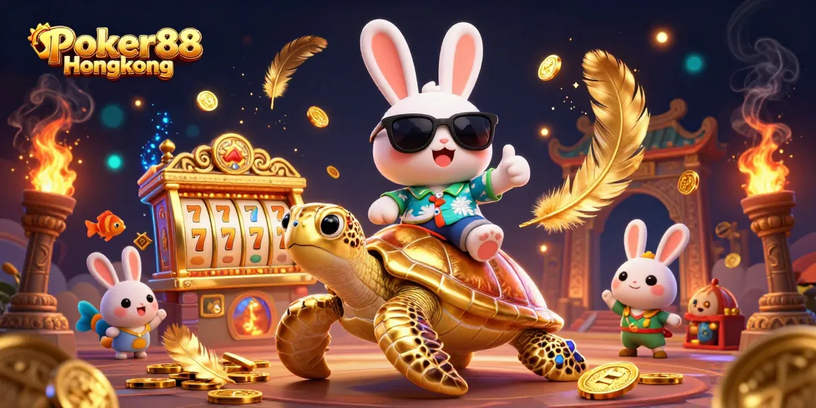 Engage with Poker88 Hongkong for thrilling slot strategies with vibrant characters and casino elements.