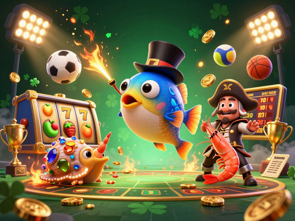 Experience gaming thrills with sunwin's vibrant 3D underwater scene featuring dynamic wins.