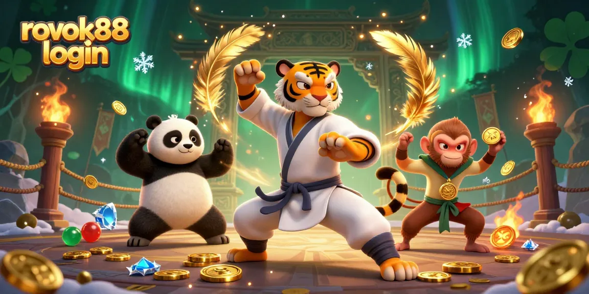 Experience the thrill of rokok88 login through this vibrant casino scene with dynamic characters.