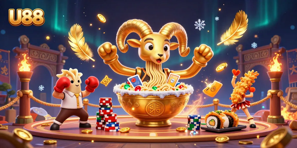 Engage with U88's vibrant casino scene featuring unique characters and captivating gaming elements.