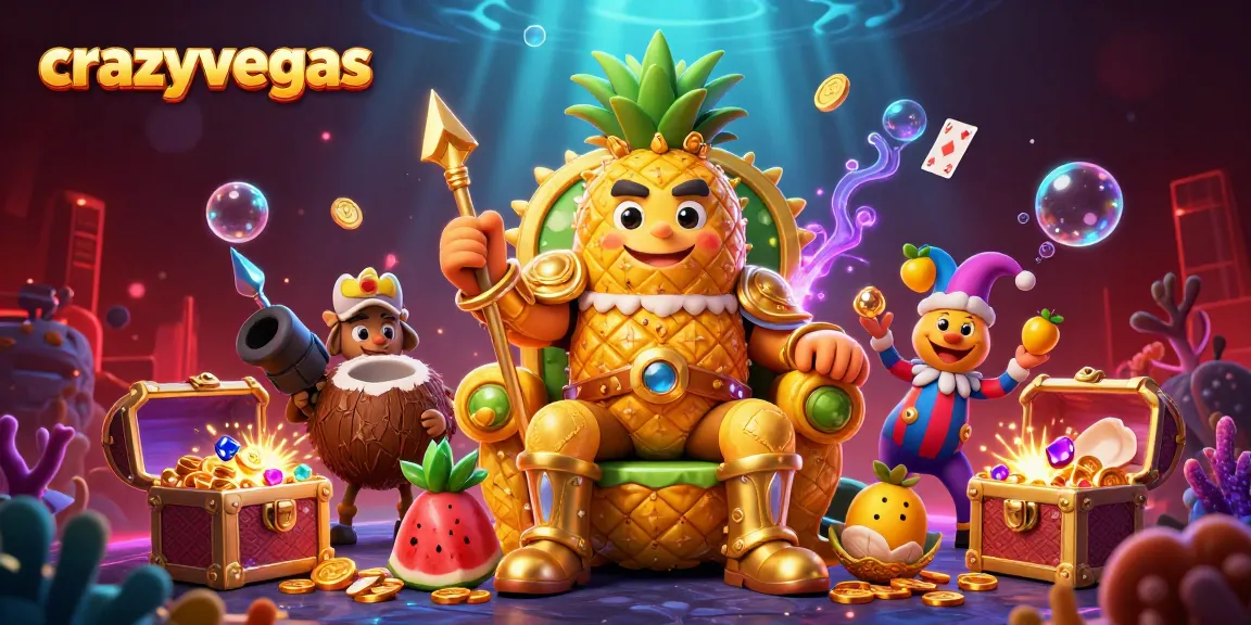 Engage in thrilling gaming at crazyvegas with our lively 3D casino scene showcasing dynamic characters and vibrant casino elements.