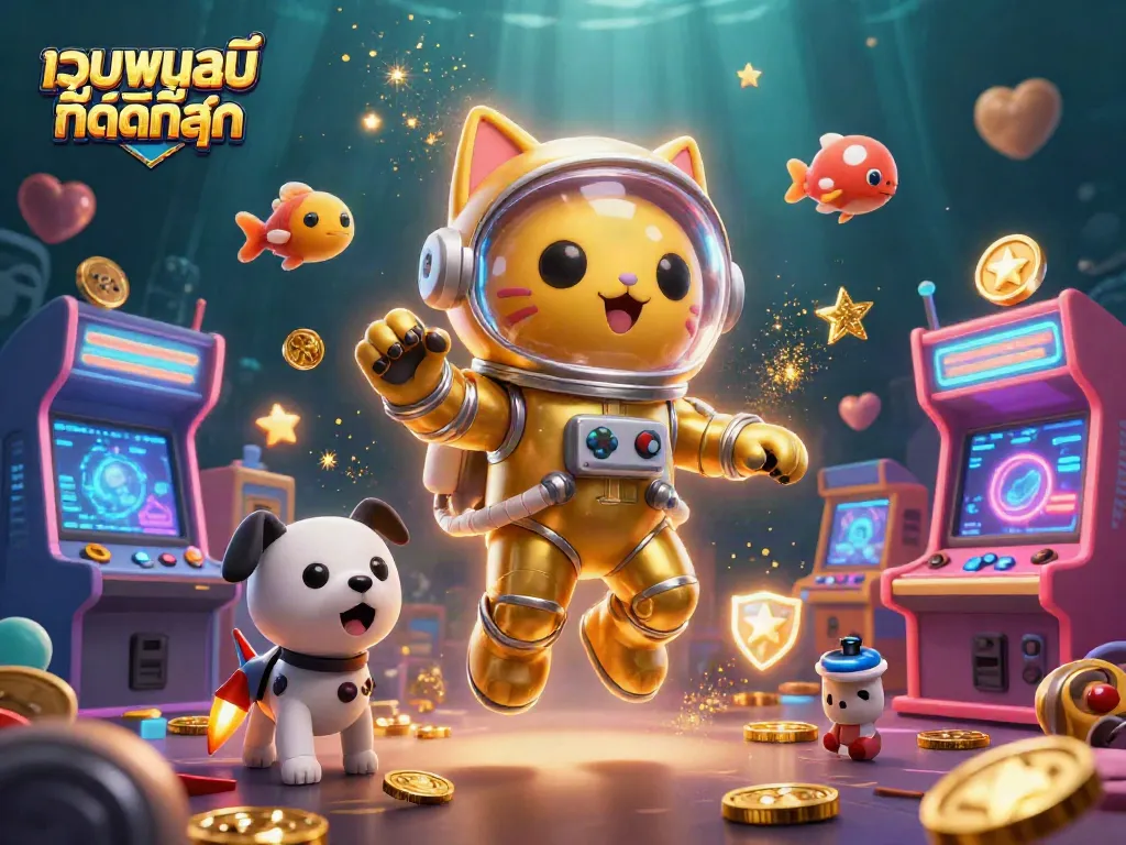 เล่นเกมสนุกกับ เว็บพนันออนไลน์ ที่ดีที่สุด ตัวละครสุดน่ารักในฉาก 3D