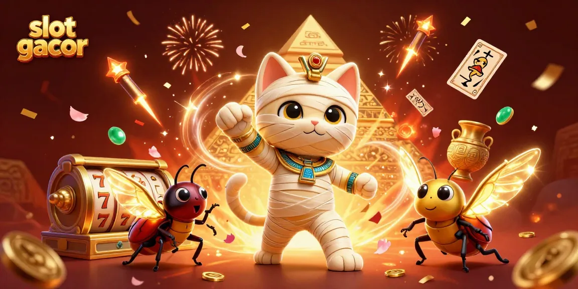 Experience thrilling wins with slot gacor as the Egyptian mummy cat unveils the jackpot!