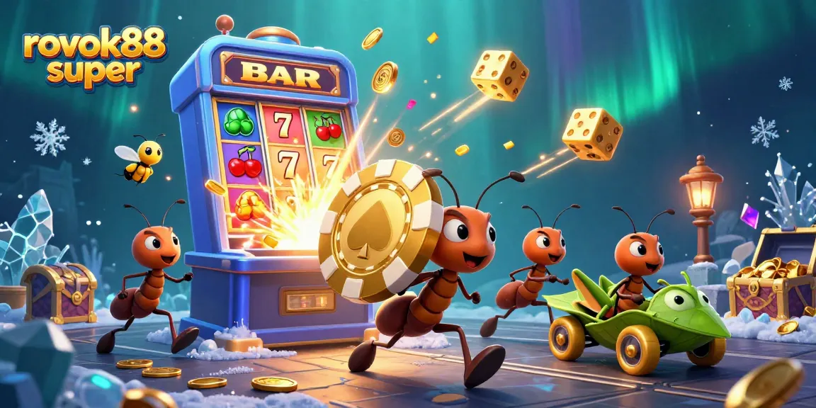 Engage with rokok88 super's exciting adventure as ants navigate a casino heist amidst dazzling rewards.