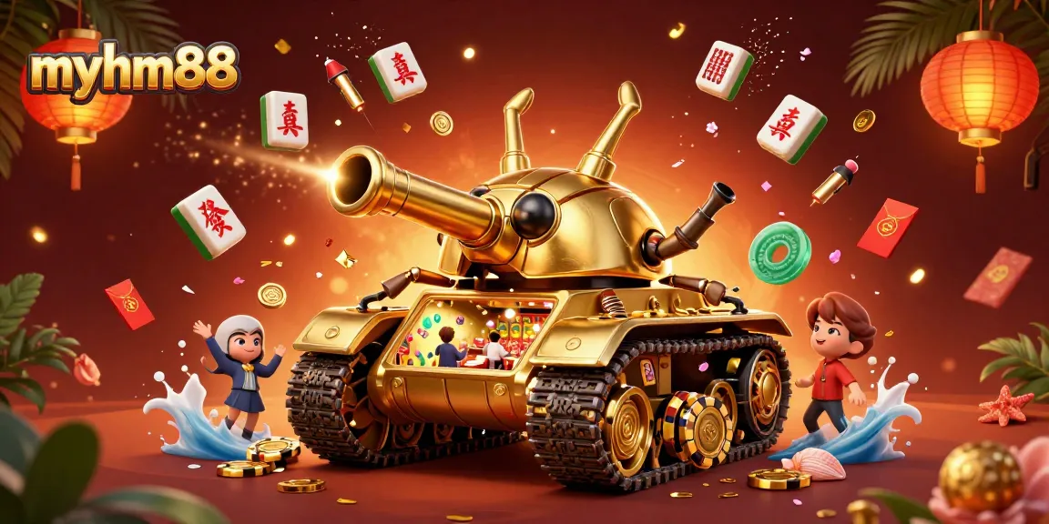 Experience thrilling gameplay with myhm88 at a vibrant miniature casino inside a golden beetle tank