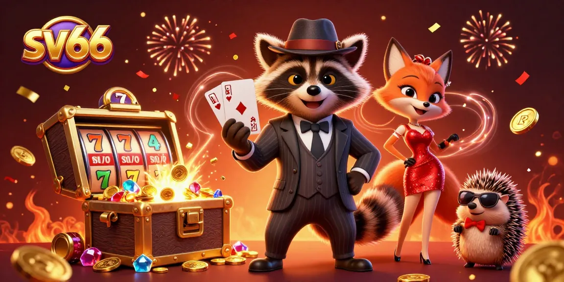 Experience thrilling wins at sv66 with our vibrant 3D casino illustration featuring colorful gaming elements.