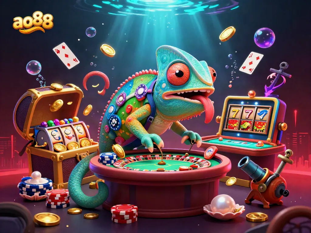 Experience the vibrant action at ao88 with chameleon casino owner and dynamic game elements.