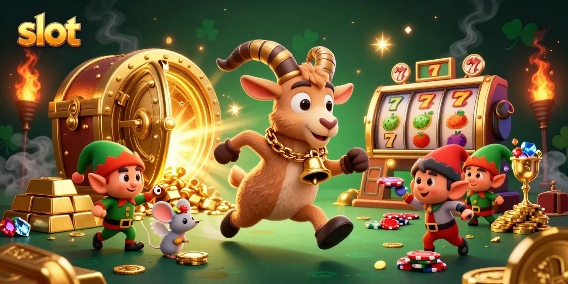 Jelajahi slot dengan kombinasi menarik karakter dan elemen kasino dalam ilustrasi 3D yang menakjubkan.
