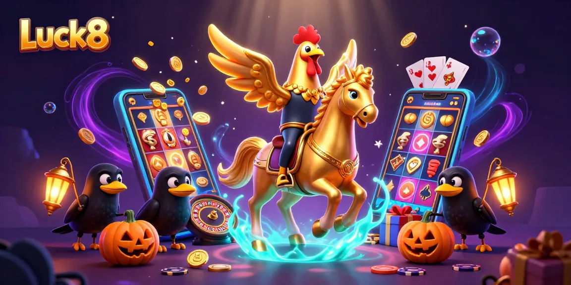 Engage with Luck8's vibrant casino adventures loaded with golden symbols and thrilling slot action.