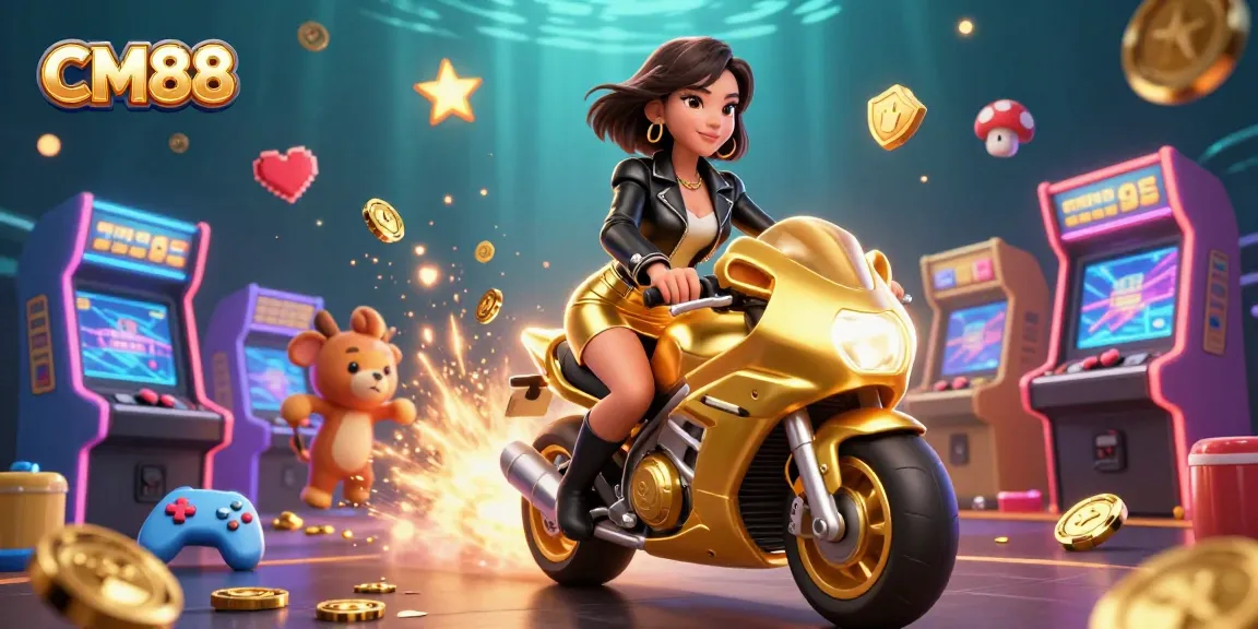 Engage in thrilling gameplay with CM88's vibrant casino adventure, featuring dynamic characters and sparkling elements.