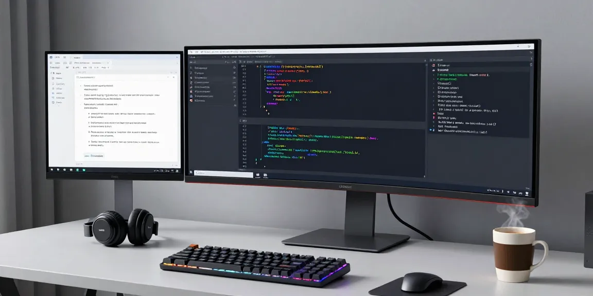 gi8ee software development workspace with advanced coding tools and setup
