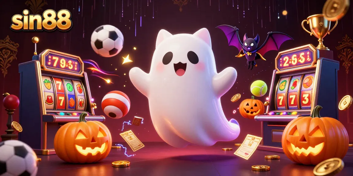 Experience the thrill of winning at sin88 with vibrant 3D casino elements and characters.