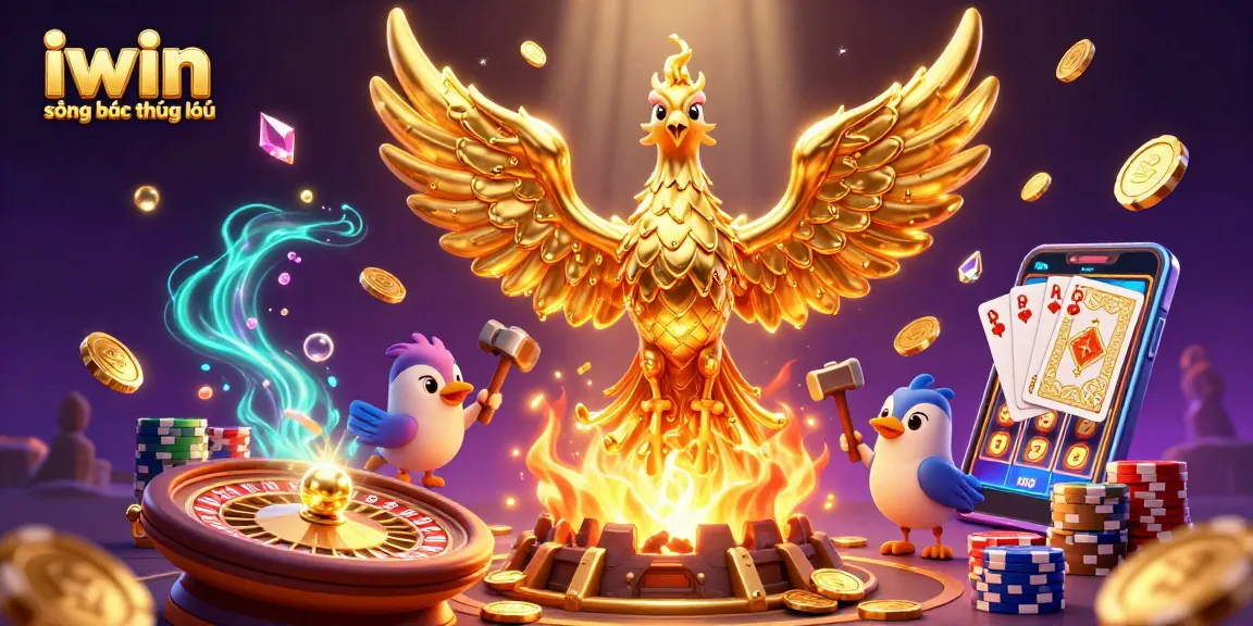 Engage in exhilarating experiences at iwin sòng bạc thượng lưu with captivating gold phoenix and dynamic casino elements.