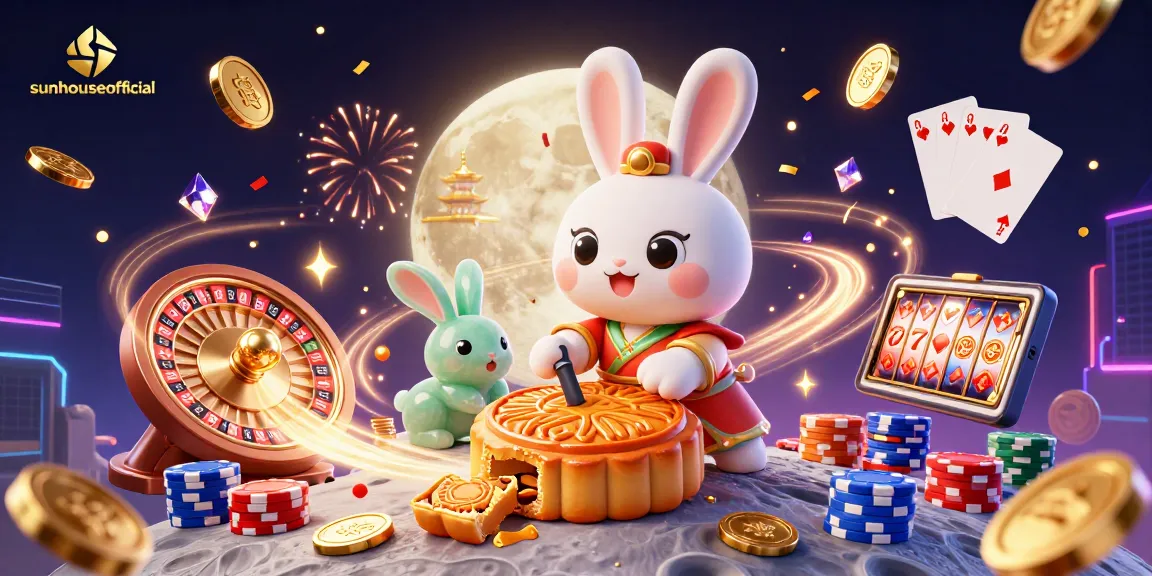 Join in the excitement of sunhouseofficial's gaming experience with vibrant poker chips and lucky sevens!