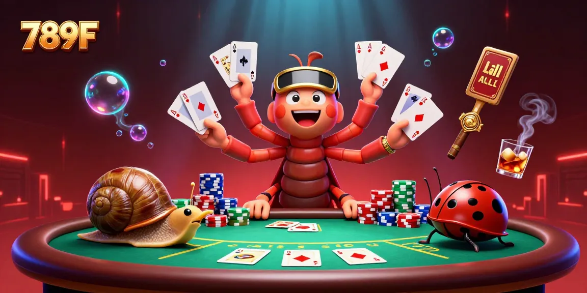 Experience thrilling gameplay with 789F featuring a dynamic dealer and vibrant poker atmosphere.