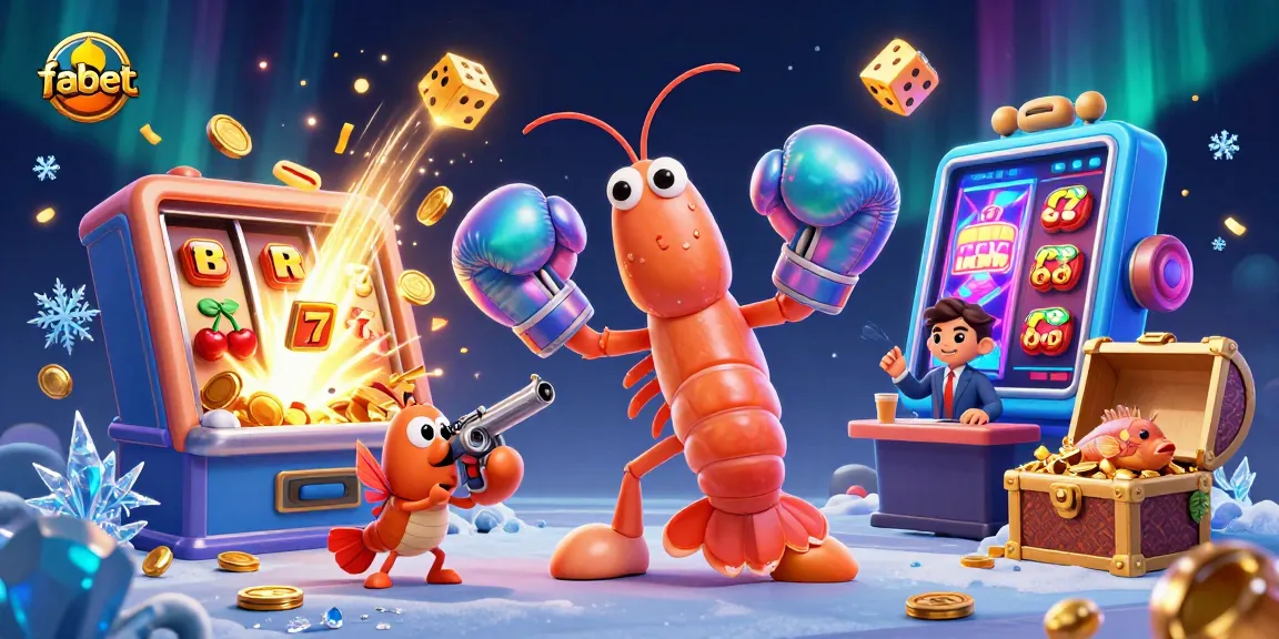 Fabet attracts players with vibrant 3D casino action featuring colorful slot symbols and joyful characters.