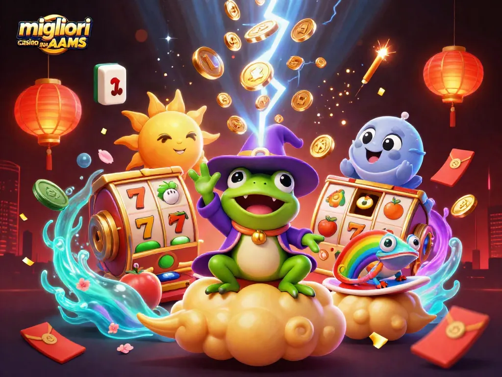 Scopri i migliori casino non AAMS con bonus allettanti e RTP elevati in un'illustrazione vivace.