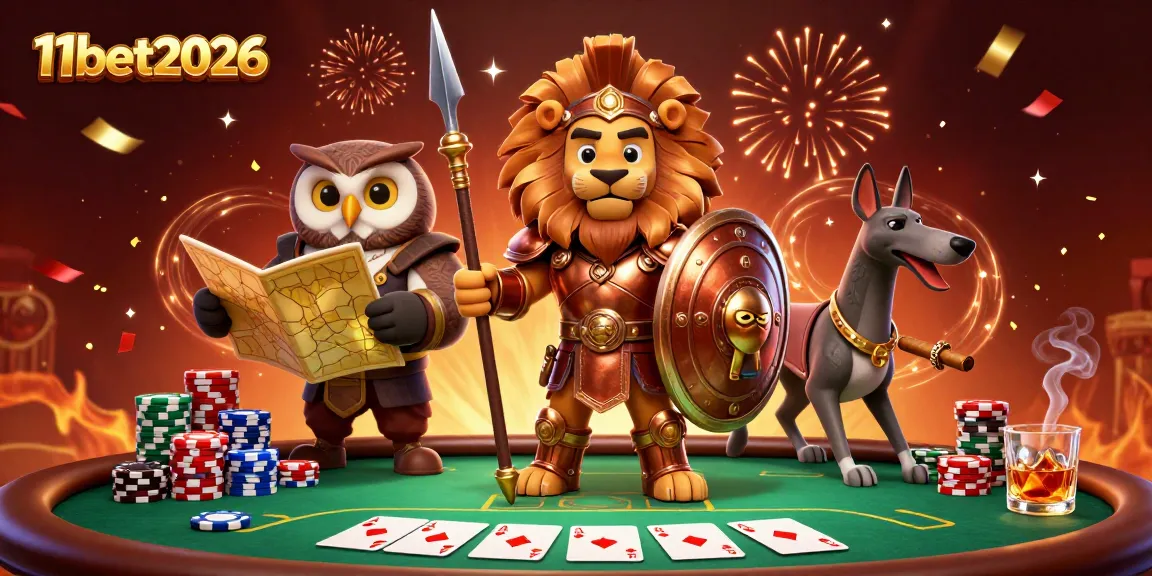 Experience exhilarating poker moments with 11bet2026: Spartan lion, owl strategist, and greyhound messenger.