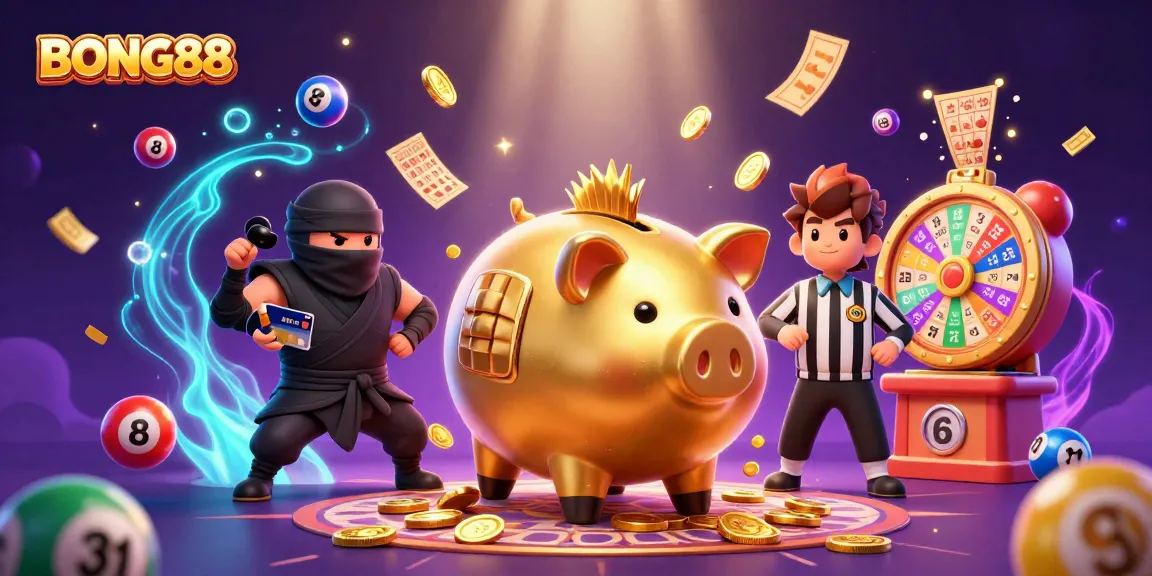 BONG88 offers a vibrant casino experience with a golden sumo wrestler and exciting games.