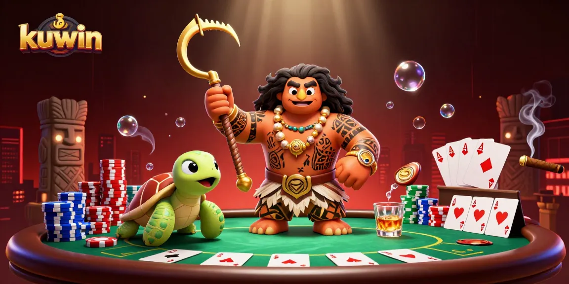 Experience the thrilling gameplay at kuwin with stunning poker scenes featuring vibrant colors and dynamic characters.