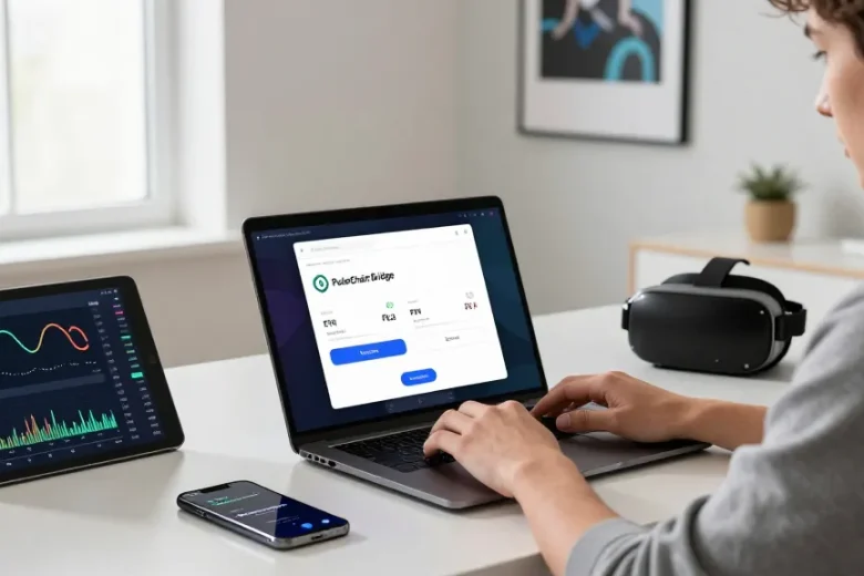 Using the PulseChain Bridge for fast ETH and PLS transfers in a modern workspace