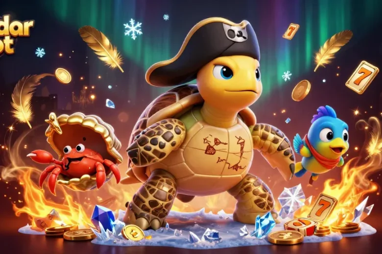Experience dynamic gameplay with bandar slot surrounded by vibrant casino elements and exciting characters.