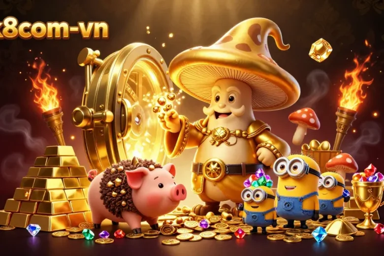 Engage with luck8com-vn's vibrant gaming universe, featuring golden magical wizard wealth creation and stunning jewels.