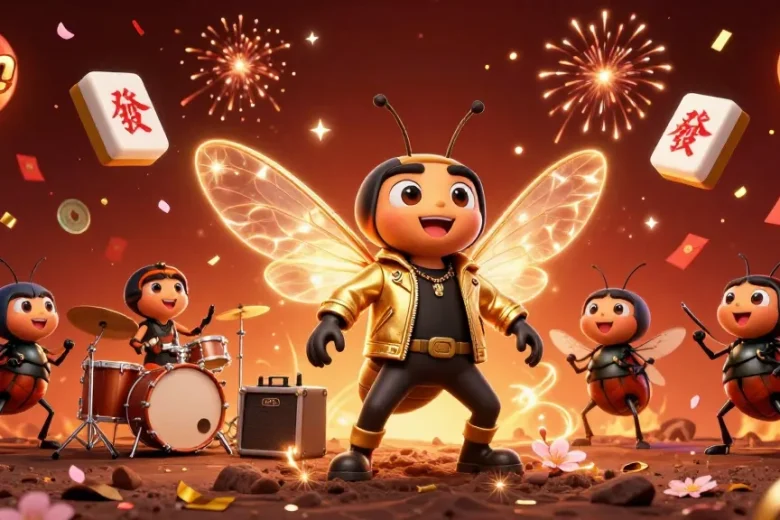 Experience LLwin with a vibrant 3D celebration of online casino gaming featuring energetic characters and elements.